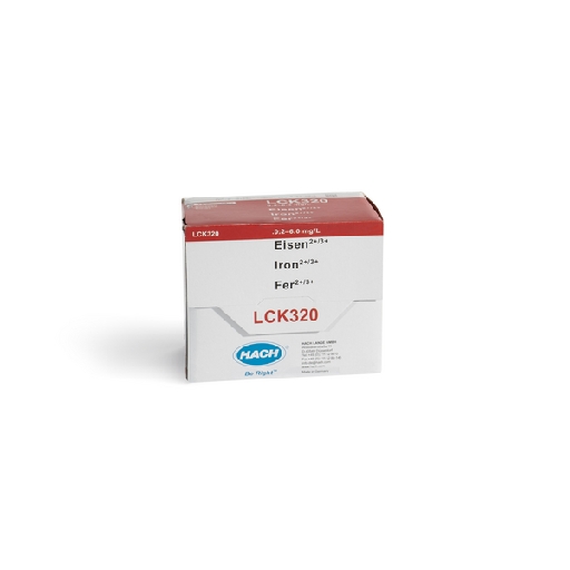 Iron (II/III), cuvette test Measuring range 0.2-6.0 mg/l * Shelf Life 9 months