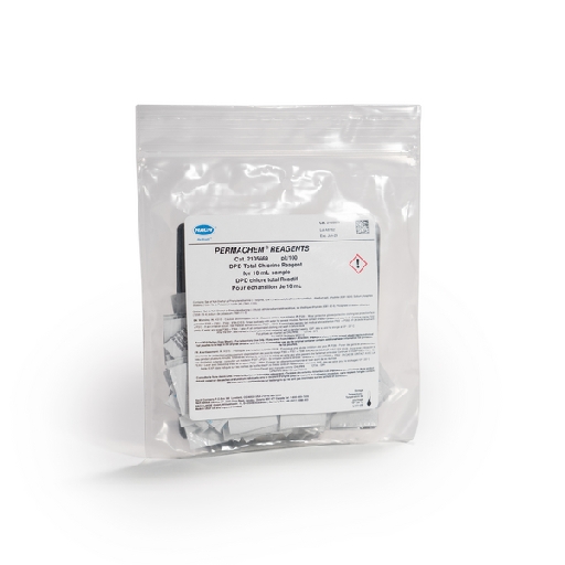 Chlorine, total; PP; 0-2.00 mg/L 10 ml sample; 100/pkg; DPD method 
