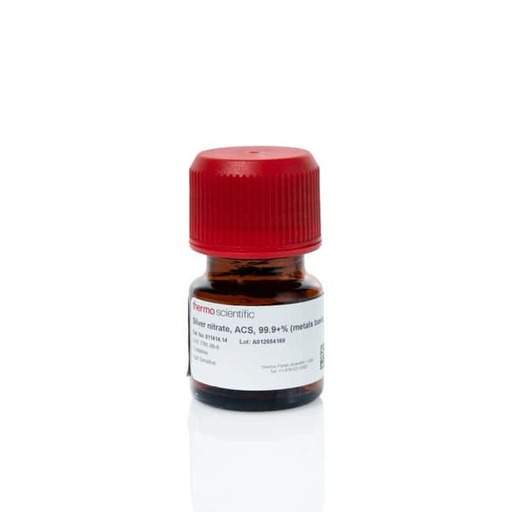 Silver nitrate, ACS, 99.9+% (metals basis) 100g