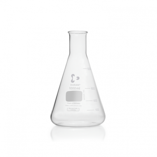  DURAN® Erlenmeyer flask, narrow neck, with graduation, 1000 ml EACH