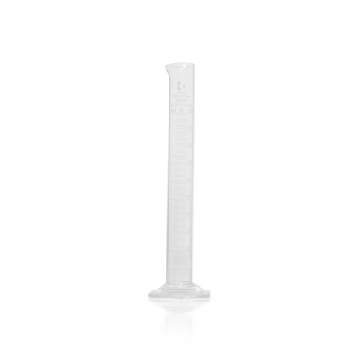 DURAN® Measuring cylinder, hexagonal base, class B, white graduation, 250 ml EACH