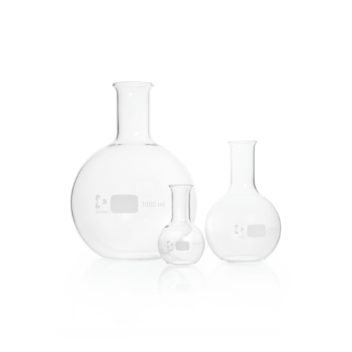  DURAN® Flat bottom flask, narrow neck, with beaded rim, 2000 ml EACH