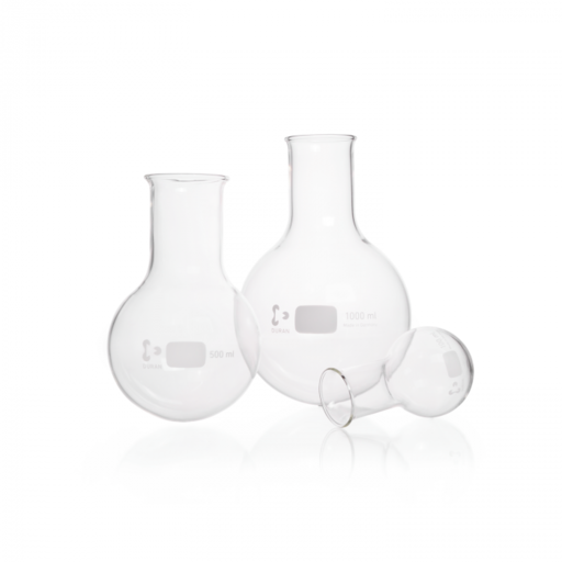  DURAN® Round bottom flask, wide neck, with beaded rim, 50 ml EACH