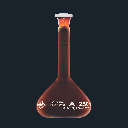 3 VOL. FLASK CLASS A PE STOPPER 250ML