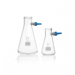 DURAN® Filtering flasks, Erlenmeyer shape, with KECK assembly set, 100 ml EACH