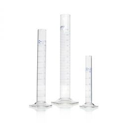  DURAN® Measuring cylinder, main points ring graduation, blue, class A, hexagonal base, 2000 ml EACH