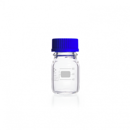  DURAN® Laboratory bottle, clear, graduated, GL 45, with screw-cap and pouring ring (PP),  100 ml EACH