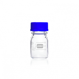  DURAN® GL 45 Laboratory glass bottle protect, plastic coated (PU), with screw cap and pouring ring (PP), 100 ml EACH
