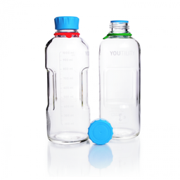 DURAN® YOUTILITY Bottle GL45, clear, with Screw cap, pouring ring, and Bottle tag, 1000ml EACH