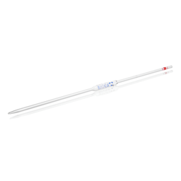 AR®-Glass bulb pipette, conformity certified, blue print, accuracy class AS, batch certificate, 1 mark, 10 ml EACH