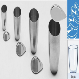 CRUCIBLE STAINLESS STEEL 85 ML 50X55X0.8 MM usable at temperatures from -180 °C to +500 °C