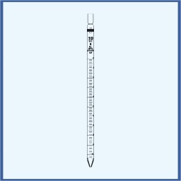 Measuring pipette class B 0,5 ml (0,01) for partial and complete outflow each