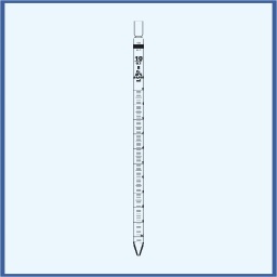 Measuring pipette class B 5 ml (0,05) for partial and complete outflow each