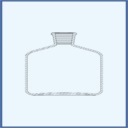 Reservoir bottle for automatic burette SJ 29/32 2000 ml - clear