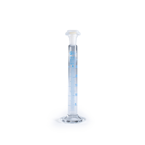 CYLINDER, GRAD MIXING  25ML 25 ml, mit Stopfen 